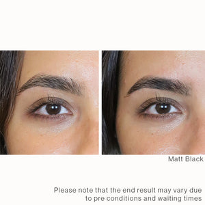 Brow Tint Matt Black Resultat